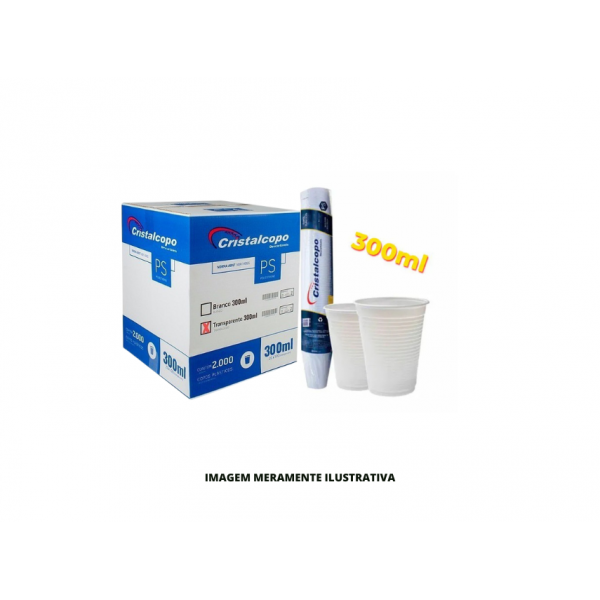 COPO - CRISTALCOPO - 300ml PS TRANSPARENTE - 100un